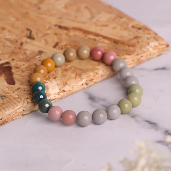 Alashan Agate Bracelets 9 mm