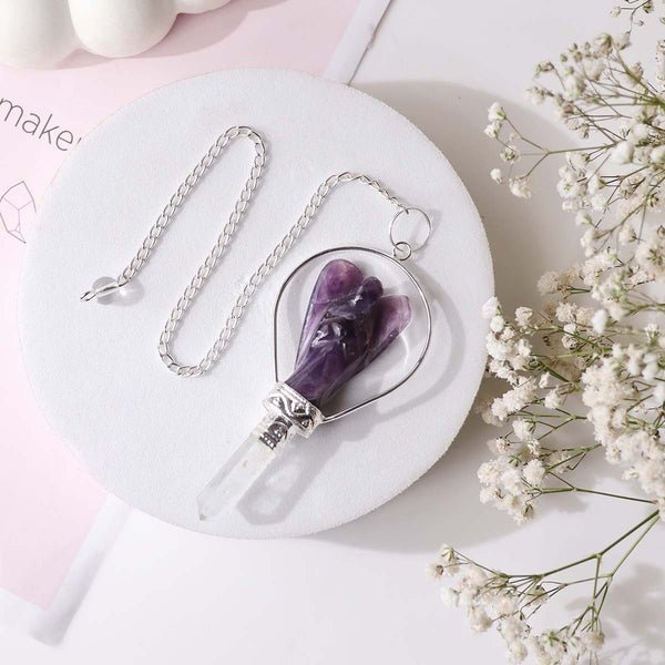 Amethyst Angel Pendulum, Dowser
