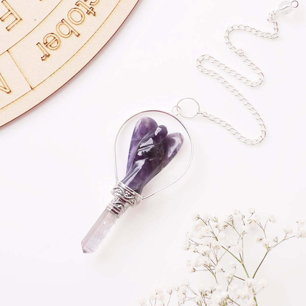 Amethyst Angel Pendulum, Dowser