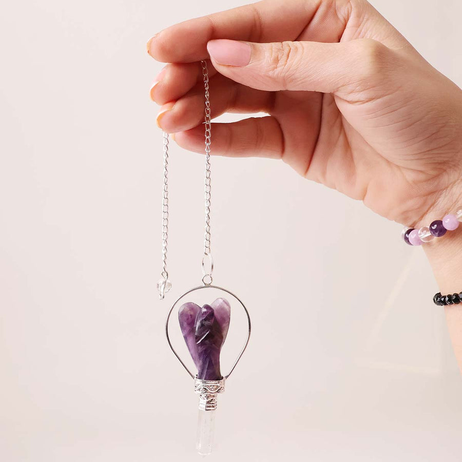 Amethyst Angel Pendulum, Dowser