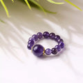 Amethyst Beads Ring