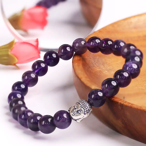 Amethyst Buddha Bracelet