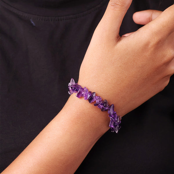 Amethyst Chips Bracelet