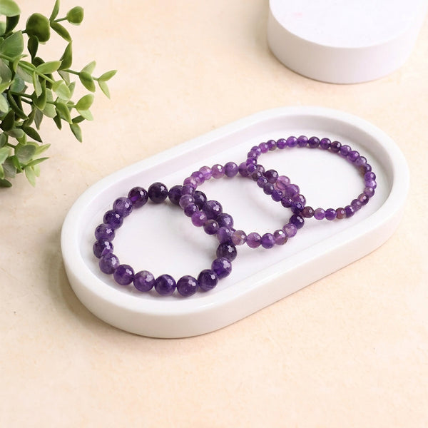 Amethyst Faceted Bracelet