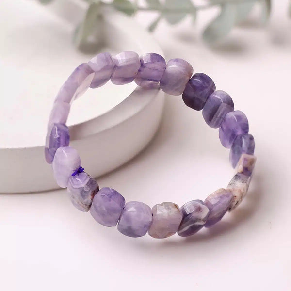 Amethyst Oval Faceted Bracelet