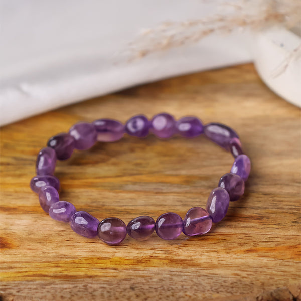 Amethyst Small Tumble Bracelet