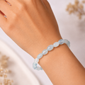 Aquamarine Small Tumble Beads Bracelet