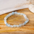 Aquamarine Small Tumble Beads Bracelet