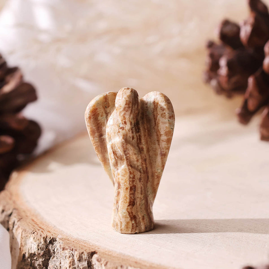 Banded Aragonite Angel 1 Inch