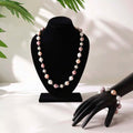 Baroque Pearl Necklace Silver