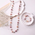 Baroque Pearl Necklace Silver