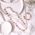 Baroque Pearl Necklace Silver