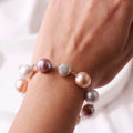 Baroque Pearl Necklace Silver