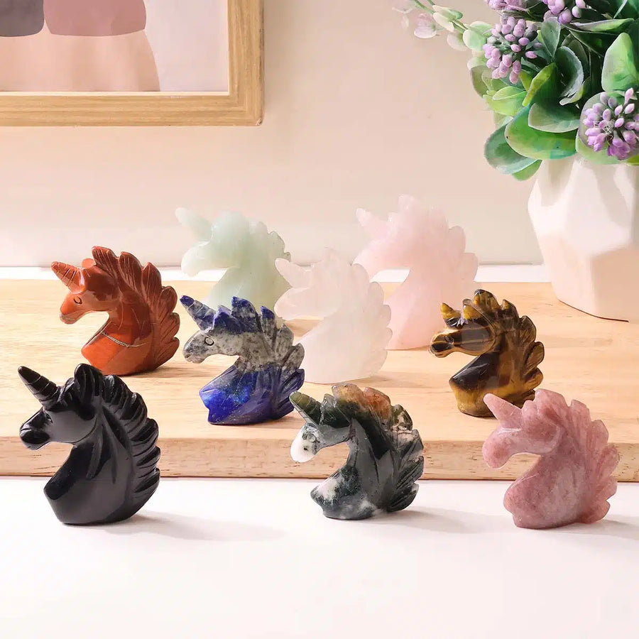 Black Agate Small Unicorn