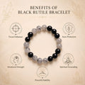Black Rutile Bracelet 10mm HQ