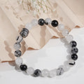 Black Rutile Buddha Bracelet 8mm