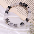 Black Rutile Buddha Bracelet 8mm