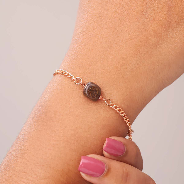 Bronzite Single Tumble Bracelet