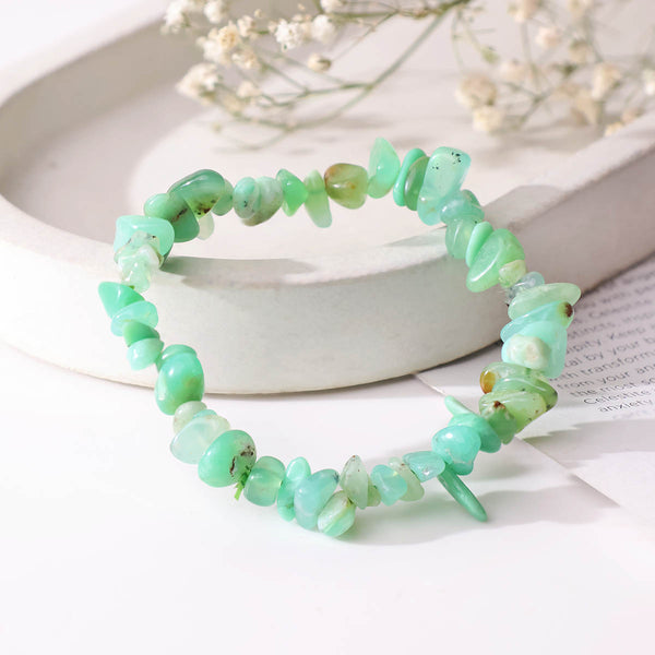 Chrysoprase Chips Beads Bracelet