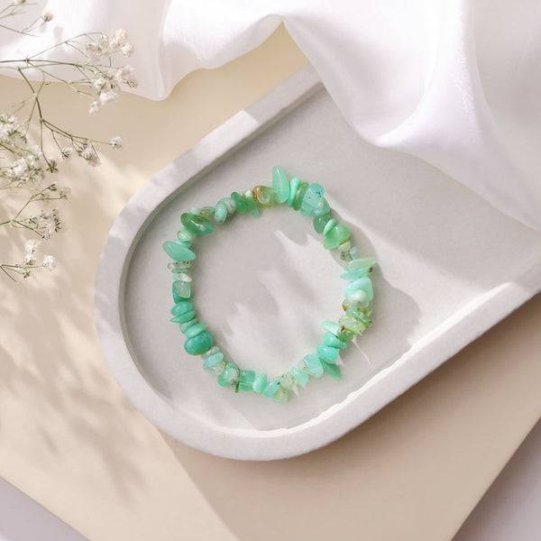Chrysoprase Chips Beads Bracelet