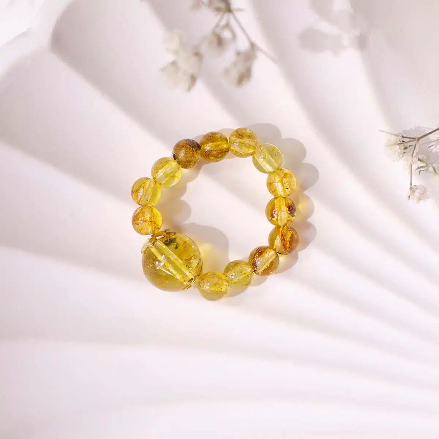 Citrine Beads Ring