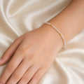 Citrine Faceted Chain Bracelet 2 MM