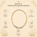 Citrine Faceted Chain Bracelet 2 MM
