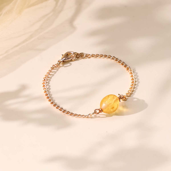 Citrine Single Tumble Bracelet