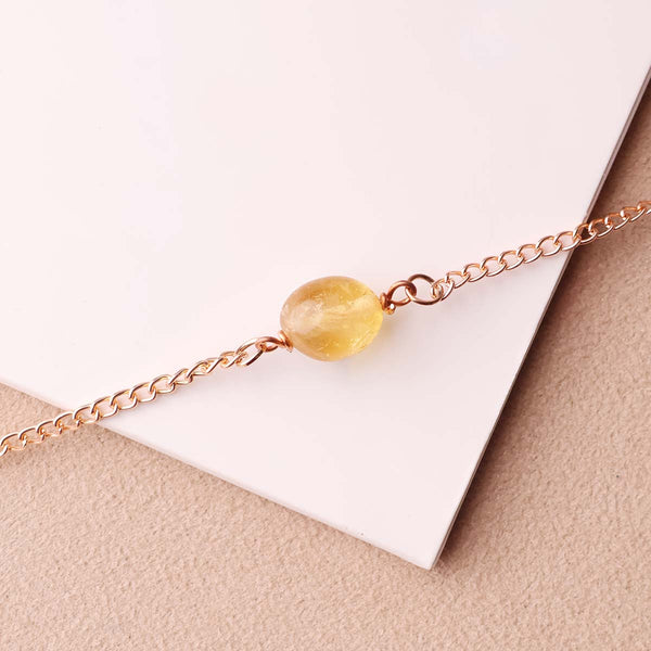 Citrine Single Tumble Bracelet