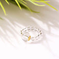 Clear Quartz Beads Ring