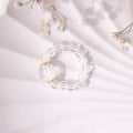 Clear Quartz Beads Ring