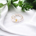 Clear Quartz Beads Ring