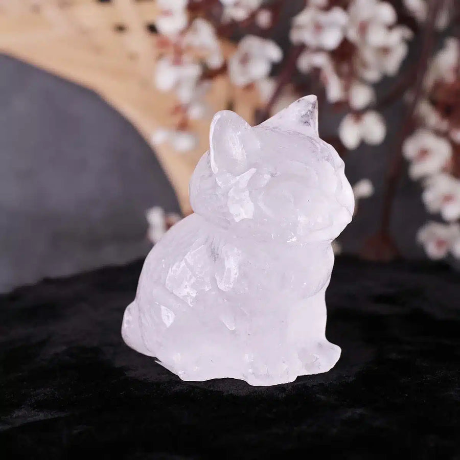 Clear quartz Cat