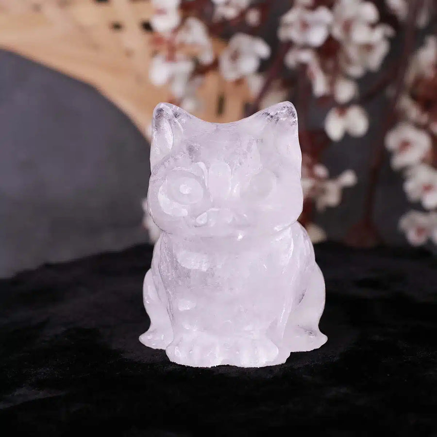 Clear quartz Cat