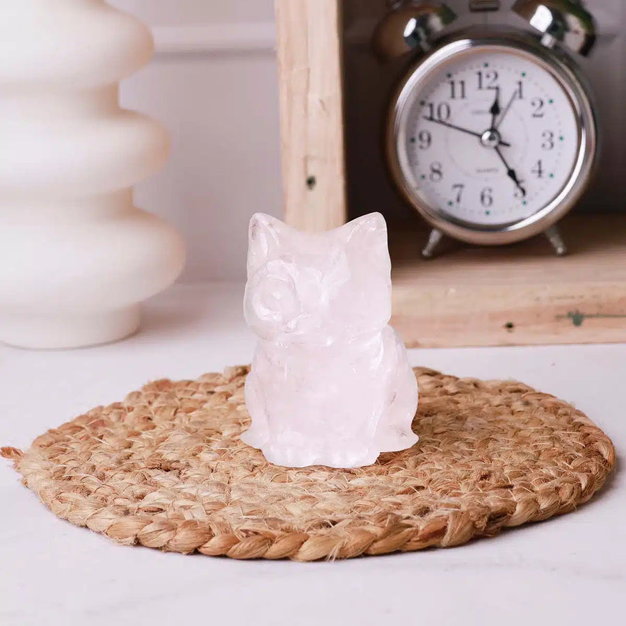 Clear quartz Cat