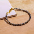 Dalmation Jasper Faceted Chain Bracelet 4mm