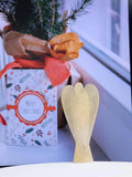 Golden Quartz Carved Angel