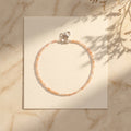 Golden Sunstone Faceted Anklet 2 mm