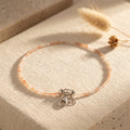 Golden Sunstone Faceted Anklet 2 mm