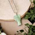 Green Aventurine Angel Wire Wrapped Pendant