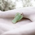 Green Aventurine Angel Wire Wrapped Pendant