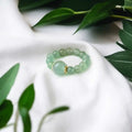 Green Aventurine Beads Ring