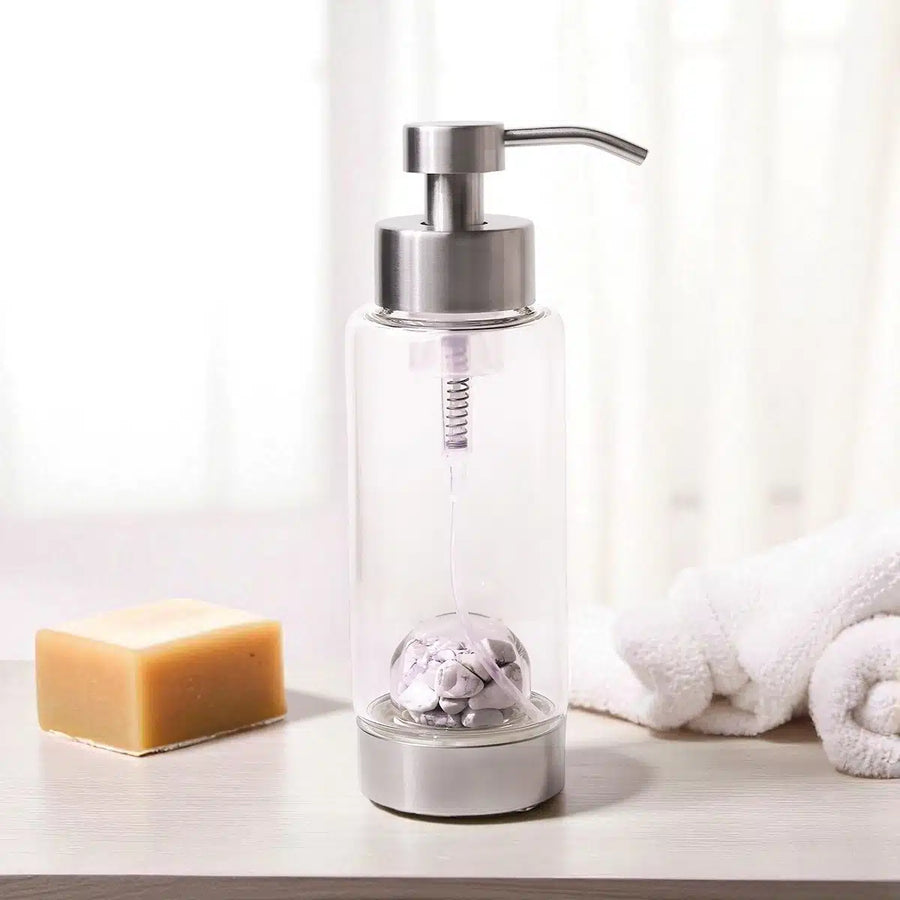 Howlite Hand Wash Glass Bottle