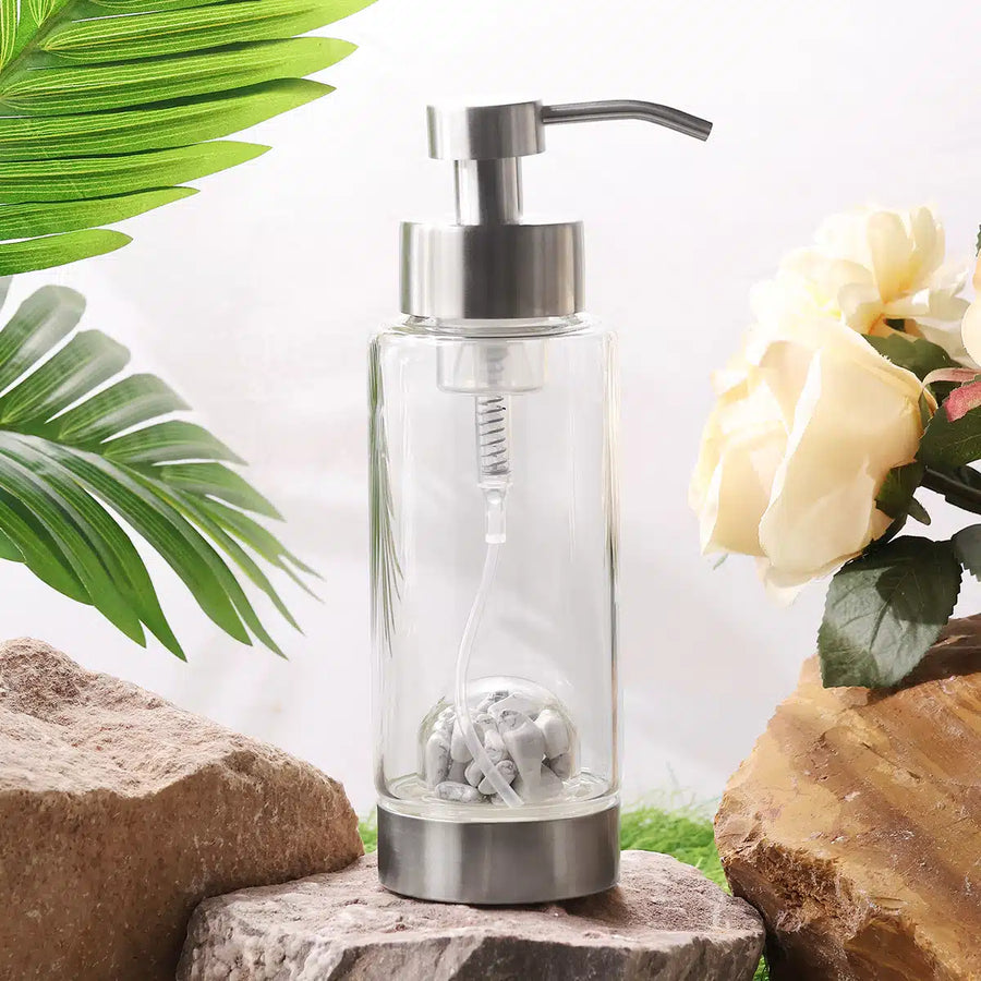 Howlite Hand Wash Glass Bottle