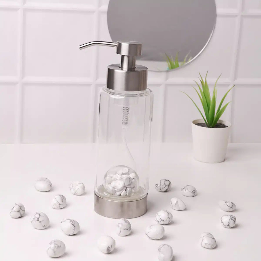 Howlite Hand Wash Glass Bottle