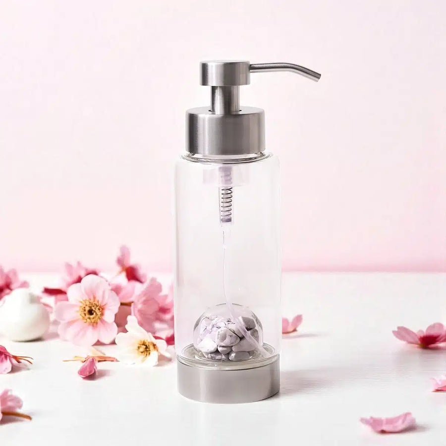 Howlite Hand Wash Glass Bottle