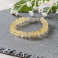 Lemon Quartz Bati Faceted Big Bracelet