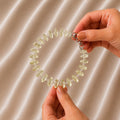 Lemon Quartz Bati Faceted Big Bracelet