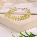 Lemon Quartz Bati Faceted Big Bracelet