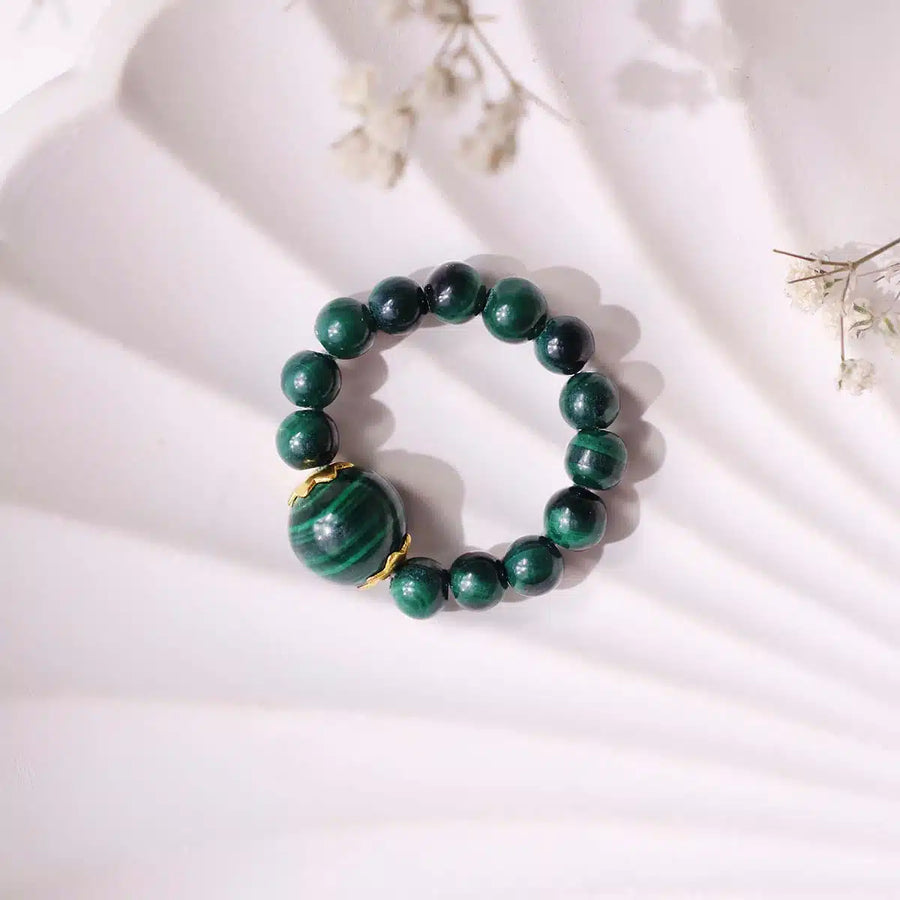 Malachite Beads Ring